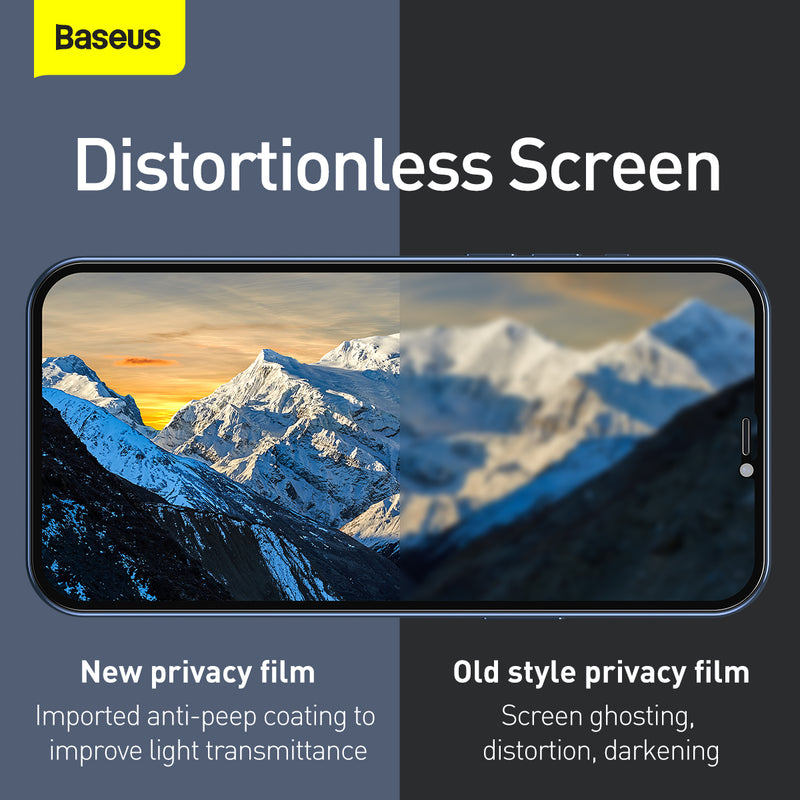 iPhone 12 Pro Transparent Anti Spy tempered glass screen protector