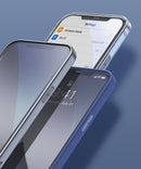 iPhone 12 mini tempered glass screen protector with a frame