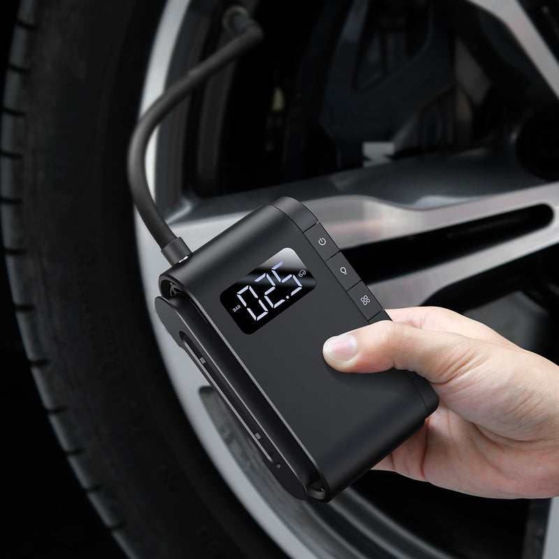 Smart Tire Inflator Pump For Car Motorcycle Bicycle/Auto Pump Car Compressor Black