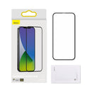 iPhone 12 mini tempered glass screen protector with a frame