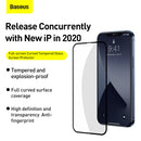  iPhone 12 mini Anti Blue Light tempered glass screen protector with a frame