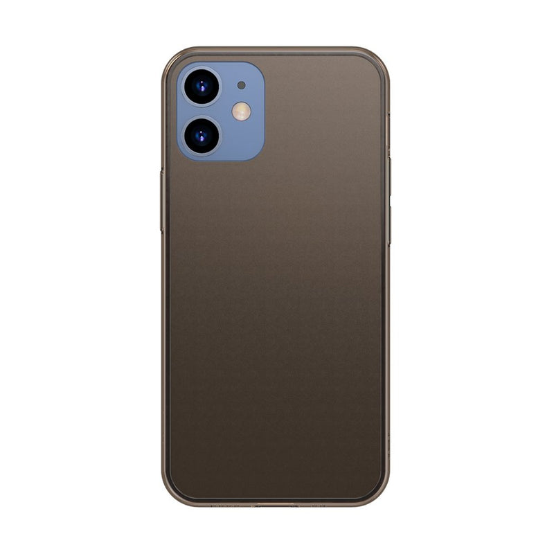 iPhone 12 mini Black Frosted Glass Case Hard case with a flexible frame