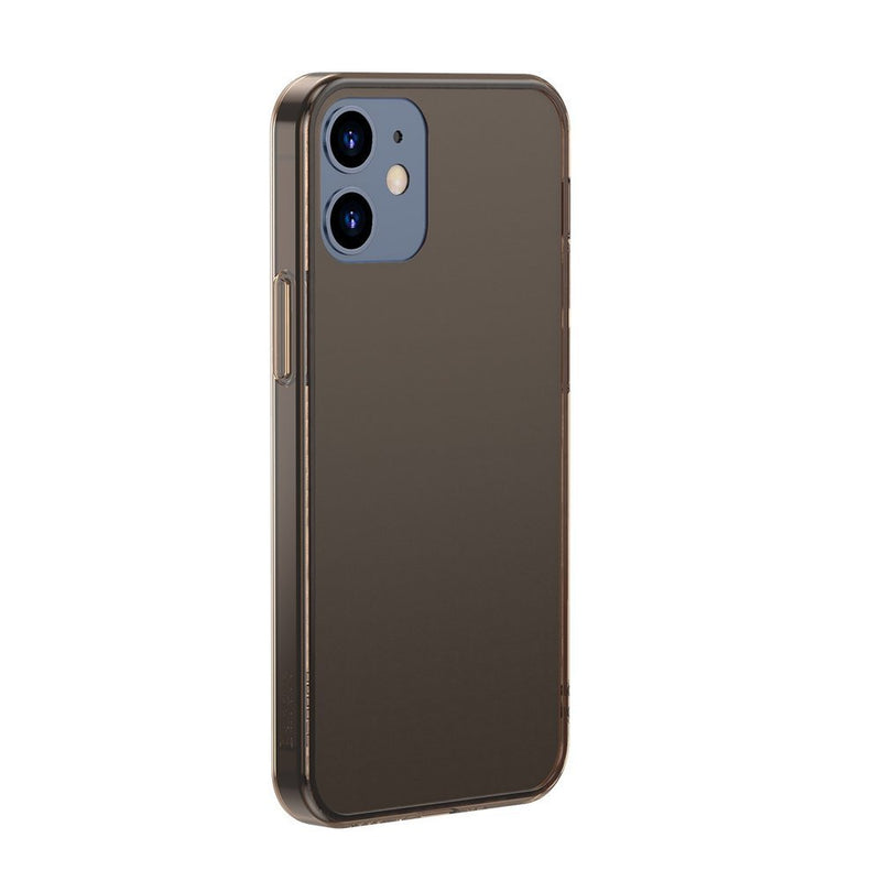 iPhone 12 mini Black Frosted Glass Case Hard case with a flexible frame
