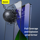  iPhone 12 mini Anti Blue Light tempered glass screen protector with a frame