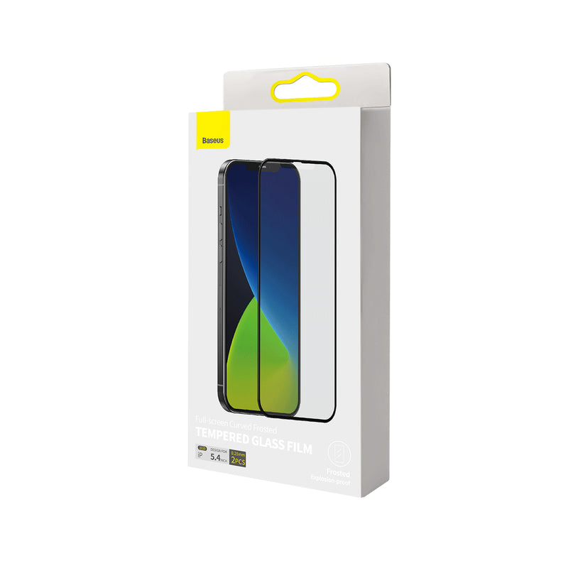 iPhone 12 mini frosted tempered glass with a frame