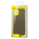 iPhone 12 mini Black Frosted Glass Case Hard case with a flexible frame