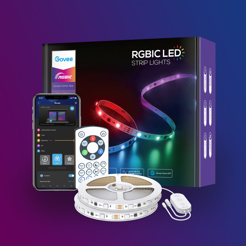 Govee RGBIC Wi-Fi+Bluetooth LED Strip Lights