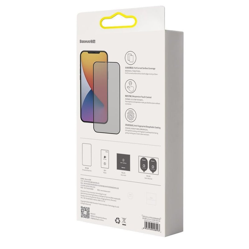 iPhone 12 mini Anti Spy Light tempered glass screen protector with a frame 