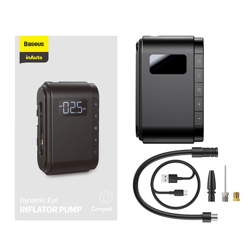 Smart Tire Inflator Pump For Car Motorcycle Bicycle/Auto Pump Car Compressor Black