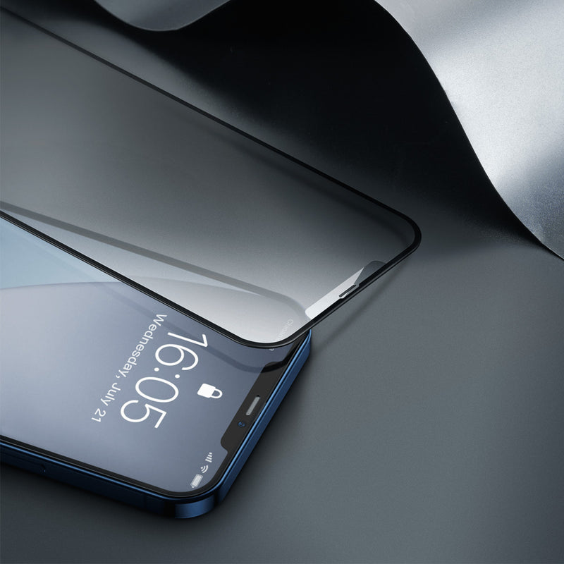 iPhone 12 mini frosted tempered glass with a frame