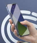  iPhone 12 Pro / iPhone 12 Black 2x Full screen 0,3 mm Anti Blue Light tempered glass with a frame