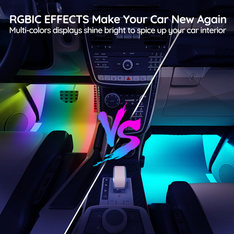 Govee Bluetooth RGBIC Interior Car Lights